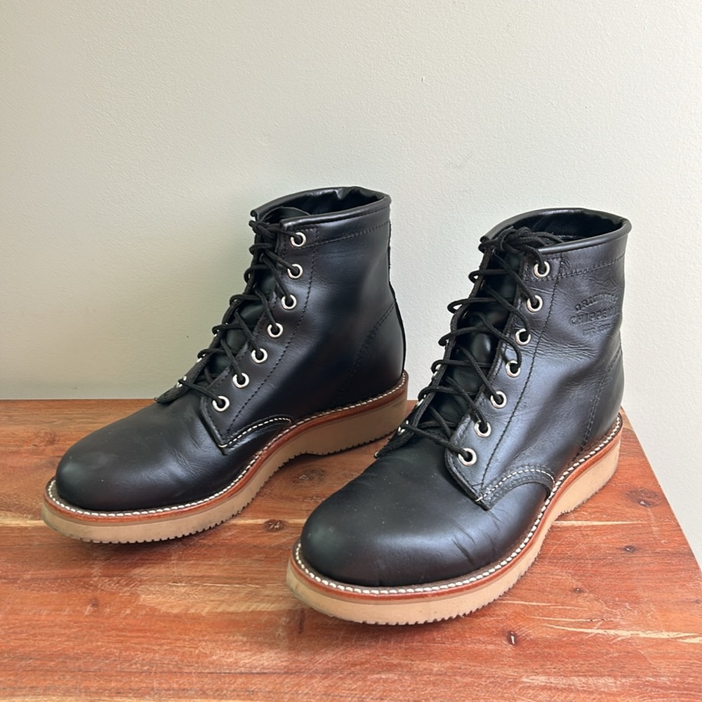 Chippewa 6” Keota Service Boots Black Leather (like new condition) wmns size 8 - Picture 4 of 7
